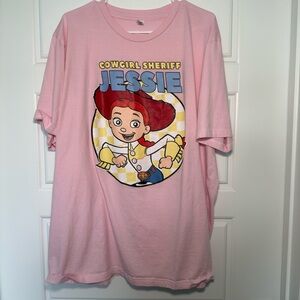 Pink Cowgirl Sheriff Jessie Etsy Custom 3XL T-Shirt